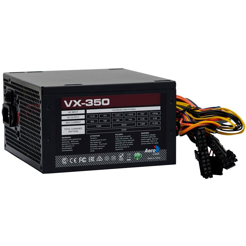 Fonte Real Atx 350w Aerocool Vx-350 S/ Cabo Biv Truedata